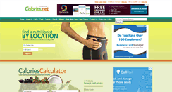 Desktop Screenshot of calories.net