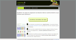 Desktop Screenshot of calories.fr